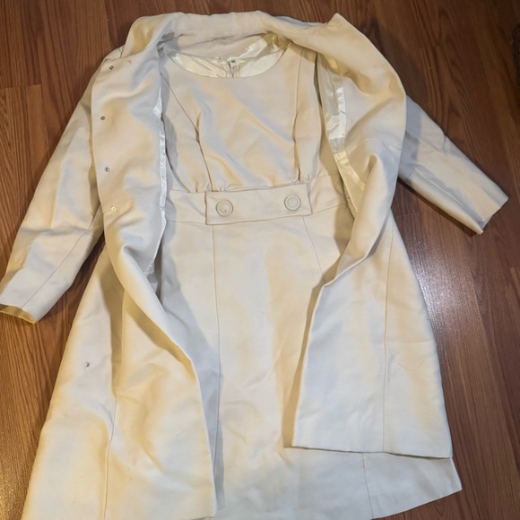 VTG 60’s Emma Domb California White Dress & Coat Set Size S Retro Classic Career - Picture 16 of 16